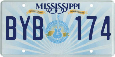 MS license plate BYB174