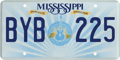 MS license plate BYB225