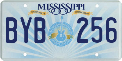 MS license plate BYB256