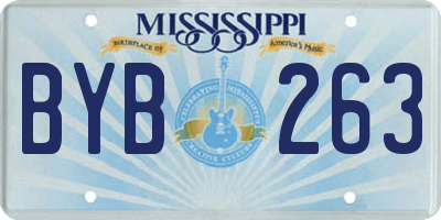 MS license plate BYB263