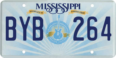 MS license plate BYB264
