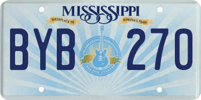MS license plate BYB270