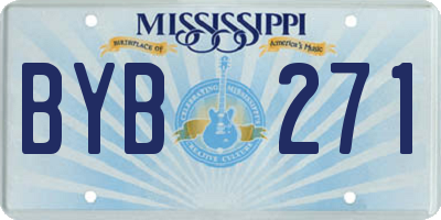 MS license plate BYB271