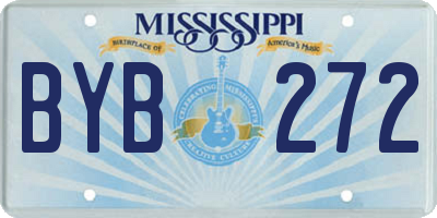 MS license plate BYB272