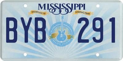 MS license plate BYB291