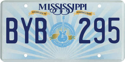 MS license plate BYB295