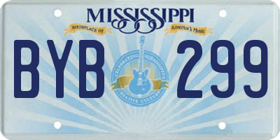 MS license plate BYB299