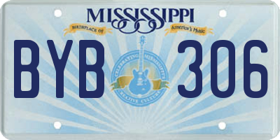 MS license plate BYB306