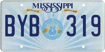 MS license plate BYB319