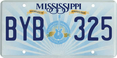 MS license plate BYB325