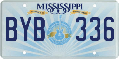 MS license plate BYB336