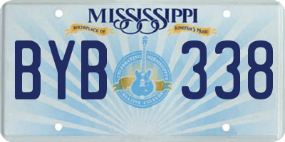 MS license plate BYB338
