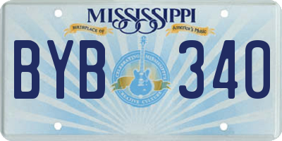 MS license plate BYB340