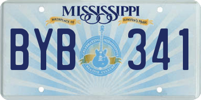 MS license plate BYB341