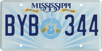 MS license plate BYB344