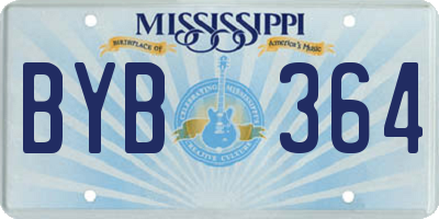 MS license plate BYB364