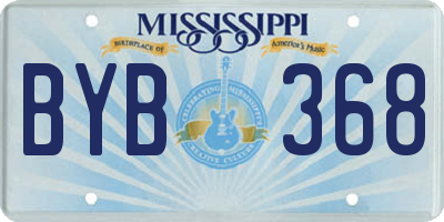 MS license plate BYB368