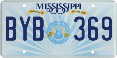 MS license plate BYB369
