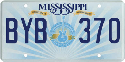 MS license plate BYB370