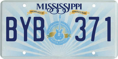 MS license plate BYB371