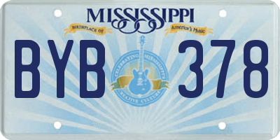 MS license plate BYB378