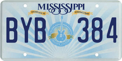 MS license plate BYB384