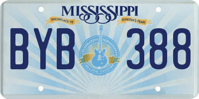 MS license plate BYB388