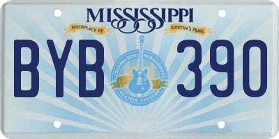 MS license plate BYB390