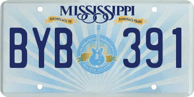 MS license plate BYB391