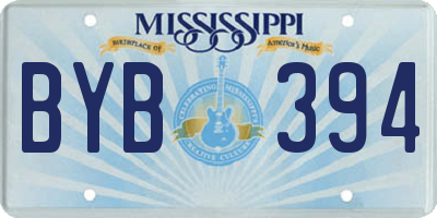MS license plate BYB394