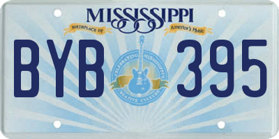 MS license plate BYB395