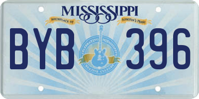 MS license plate BYB396
