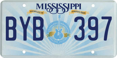MS license plate BYB397