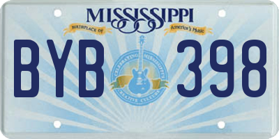 MS license plate BYB398