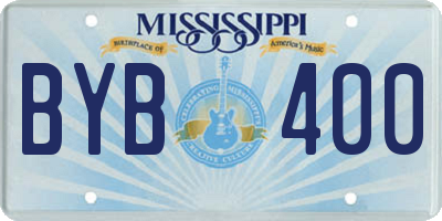 MS license plate BYB400