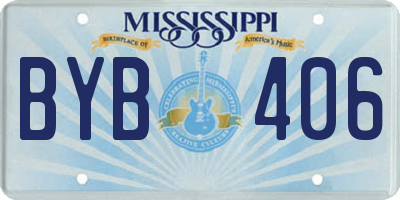 MS license plate BYB406