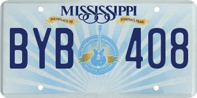MS license plate BYB408