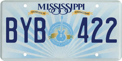 MS license plate BYB422