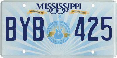 MS license plate BYB425