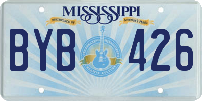 MS license plate BYB426