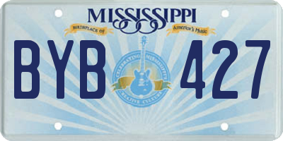 MS license plate BYB427