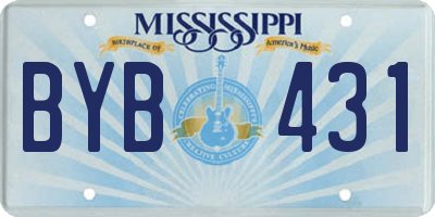 MS license plate BYB431