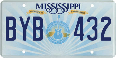 MS license plate BYB432