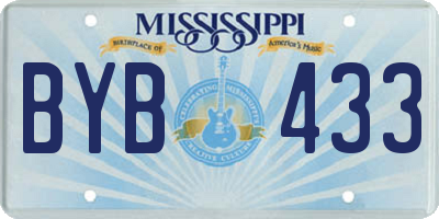 MS license plate BYB433