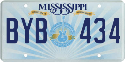 MS license plate BYB434