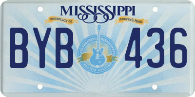 MS license plate BYB436