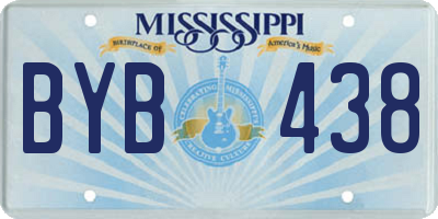 MS license plate BYB438