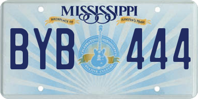 MS license plate BYB444