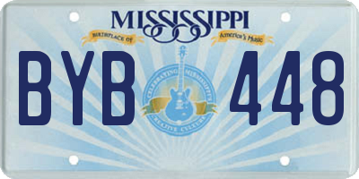 MS license plate BYB448