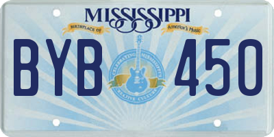 MS license plate BYB450
